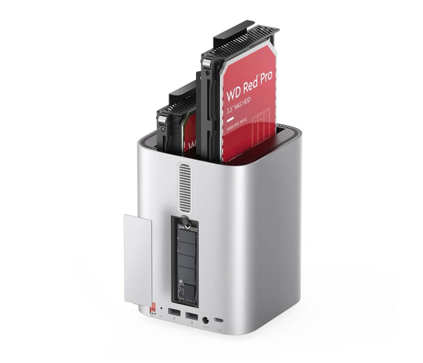 Orico MiniTower z kieszeniami na dyski twarde do 56TB - srebrna - 1486730 - zdjęcie 2
